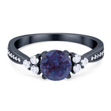 Vintage Style Round Natural Stone Ring