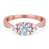 Vintage Style Round Natural Stone Ring