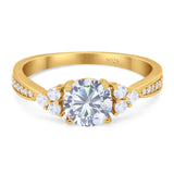 Vintage Style Round Natural Stone Ring