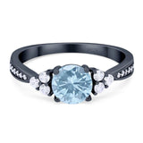 Vintage Style Round Natural Stone Ring