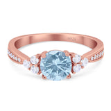 Vintage Style Round Natural Stone Ring