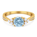 Vintage Style Round Natural Stone Ring