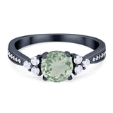 Vintage Style Round Natural Stone Ring