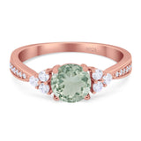 Vintage Style Round Natural Stone Ring