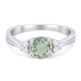 Vintage Style Round Natural Stone Ring