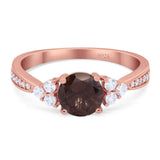 Vintage Style Round Natural Stone Ring