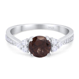 Vintage Style Round Natural Stone Ring