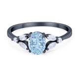 Art Deco Oval Trillium Ring