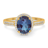 Art Deco Oval Natural Stone Wedding Ring