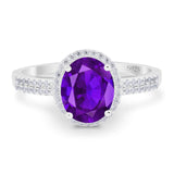 Art Deco Oval Natural Stone Wedding Ring