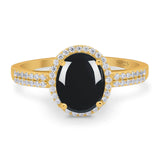 Art Deco Oval Natural Stone Wedding Ring