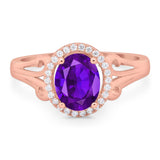 Art Deco Oval Natural Stone Filigree Ring