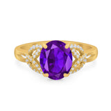 Art Deco Oval Natural Stone Trinity Ring