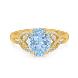 Art Deco Oval Natural Stone Trinity Ring