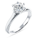 18K Gold IGI Certified Round 3 Carat Lab Grown Diamond Solitaire Ring