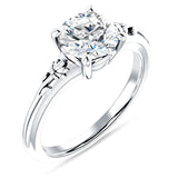 IGI Certified Round 3 Carat Lab Grown Diamond Flower Ring