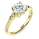 IGI Certified Round 2 Carat Lab Grown Diamond Flower Ring