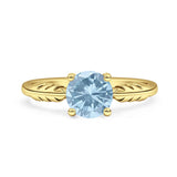 leaf Solitaire Ring