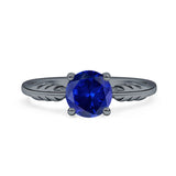 leaf Solitaire Ring