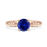 leaf Solitaire Ring