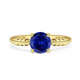 leaf Solitaire Ring