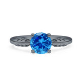 leaf Solitaire Ring