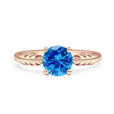 leaf Solitaire Ring