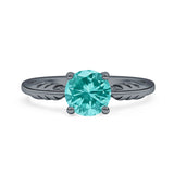 leaf Solitaire Ring