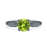 leaf Solitaire Ring
