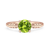 leaf Solitaire Ring