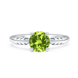 leaf Solitaire Ring
