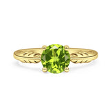 leaf Solitaire Ring
