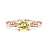 leaf Solitaire Ring