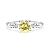 leaf Solitaire Ring