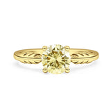 leaf Solitaire Ring