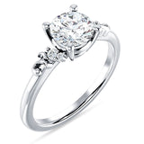 10K Gold IGI Certified Round 2 Carat Lab Grown Diamond Art Deco Ring