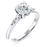 14K Gold IGI Certified Round 3 Carat Lab Grown Diamond Art Deco Cluster Hidden Diamond Ring