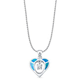  Heart Charm Pendant 
