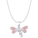  CZ Dragonfly Pendant 