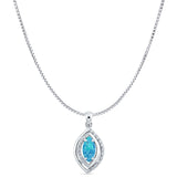 Marquise CZ Pendant 