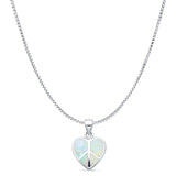 Heart Peace Sign Pendant 