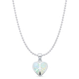 Heart Peace Sign Pendant 