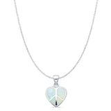 Heart Peace Sign Pendant 