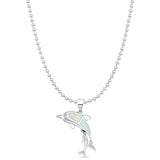 Mother & Baby Dolphin Pendant 