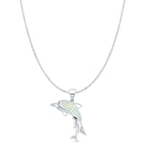 Mother & Baby Dolphin Pendant 