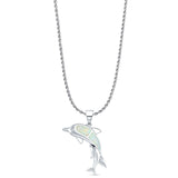 Mother & Baby Dolphin Pendant 