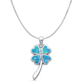 Plumeria Heart Pendant 