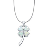 Plumeria Heart Pendant 