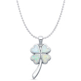 Plumeria Heart Pendant 