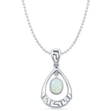 Drop Dangle Pear Pendant 
